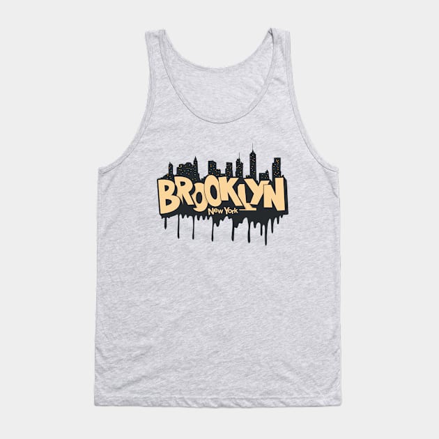 New York Brooklyn - Brooklyn Schriftzug - Brooklyn Logo mit skyline Tank Top by Boogosh